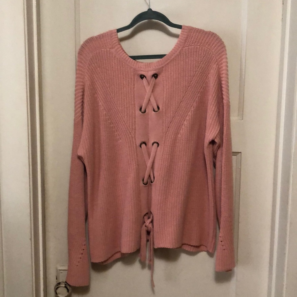 Lucky Brand Sweater with Back Tie Detail